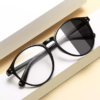 Buy Round Frame Rivet Anti Blue Light Glasses Photochromic in BD
