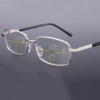 Progressive Multi-focus Metal Frame Reading Glasses - Best Price in Bangladesh