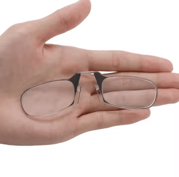 Portable Smart Reading Glasses Keyring Folding Legless Nose Clip Magnifier Glasses for Men Women - Image 2